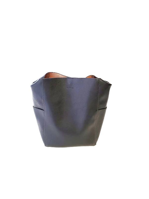 Bucket Shoulder Bag w/External Pockets