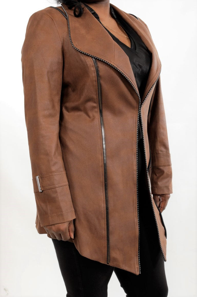 Insight Vegan Leather Cappuccino Jacket