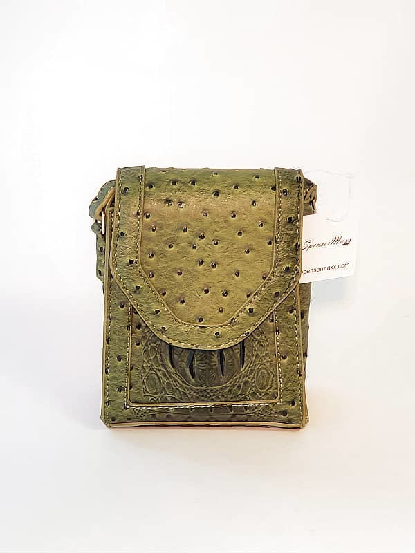 Vegan Leather Purse with Textured Design